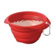 Kurgo Bol rétractable en silicone Collaps-A-Bowl, Rouge Sale