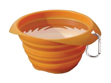 Kurgo Bol rétractable en silicone Collaps-A-Bowl, Orange Online Sale