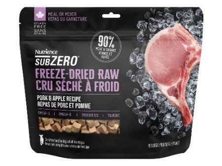 Nourriture Nutrience SubZero Cru Séché à froid pour chien, Repas de Porc et Pomme Supply