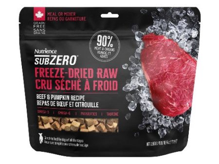 Nourriture Nutrience SubZero Cru Séché à froid pour chien, Repas de Boeuf et citrouille Online now