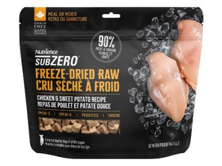 Nourriture Nutrience SubZero Cru Séché à froid pour chien, Repas de Poulet et Patate Douce Discount