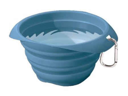 Kurgo Bol rétractable en silicone Collaps-A-Bowl, Bleu For Sale