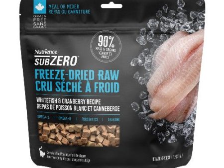 Nourriture Nutrience SubZero Cru Séché à froid pour chat, Repas de Poisson Blanc et Canneberge Cheap