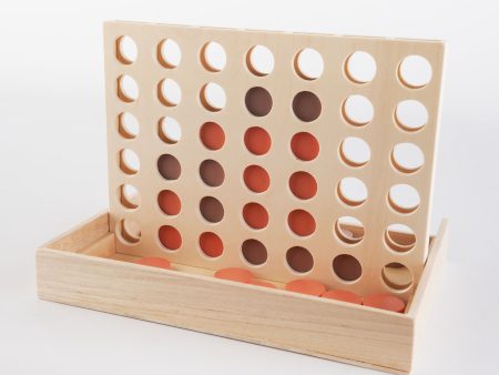 Connect Four Game Wooden Hot on Sale