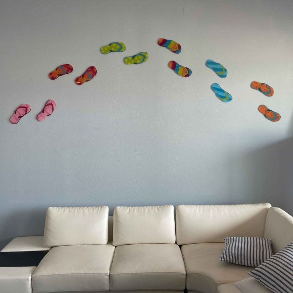 Sandal Wall Art, Original Print Under Acrylic Glass Cheap