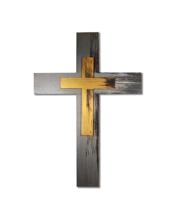 Cross on Cross Hand Painted Wall Decor Fashion