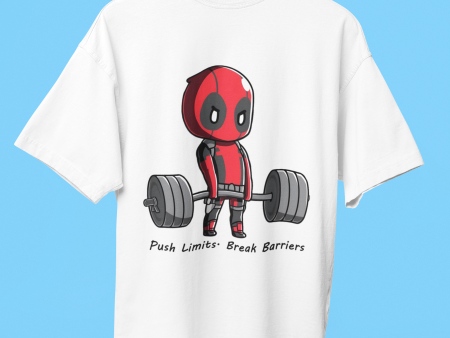 Deadpool Gym Enthusiast Oversized T-Shirt Hot on Sale