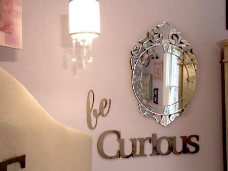 Hand Painted be Curious Wall Decor For Cheap