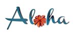 Aloha Hand Painted Wall Word Decoration Sale