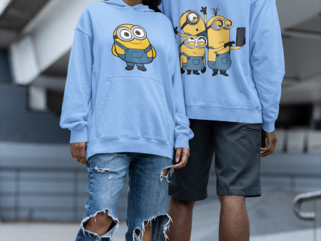 Minions Both Sides Printed Hooded Sweatshirt Online now