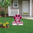 22  Paw with Rectangle Shaped Yard Sign Online Sale