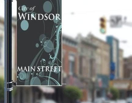 Main Street 36 x72  Pole Banner Fashion