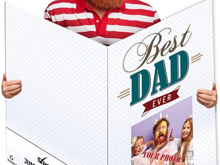 3  JumboCustom Best Dad Ever Father s Day Card Online