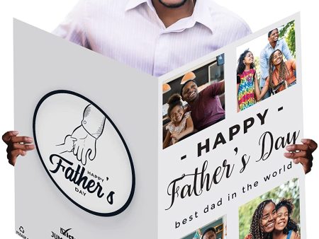 3  Custom 4 Photo Father s Day Card Supply