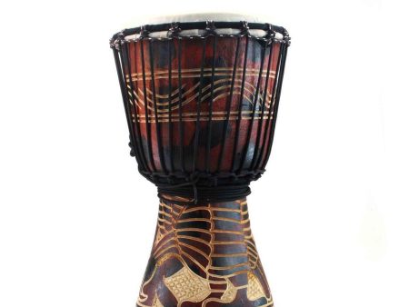 10  Painted Ghana Djembe Online