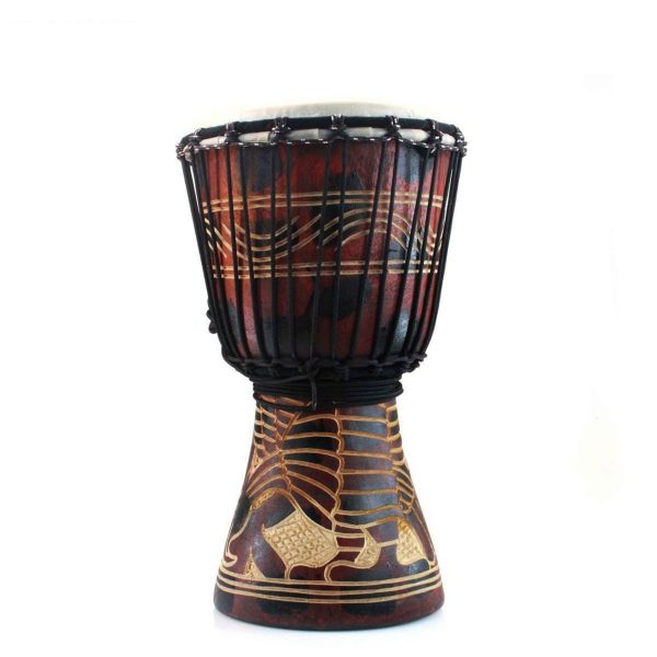 10  Painted Ghana Djembe Online