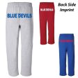 Central Blue Devils Sweatpants - Back Side Imprint Online Hot Sale