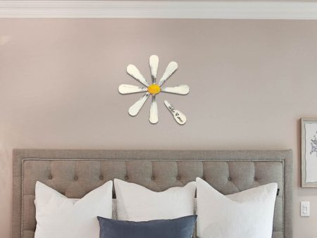 She Loves Me Hand Painted Daisy Wall Decor on Sale