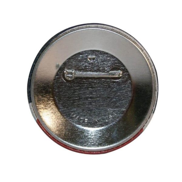 2.25  Round Buttons with Safety Pin Back For Sale