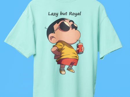 Lazy but Royal Oversized Unisex T-Shirt For Cheap