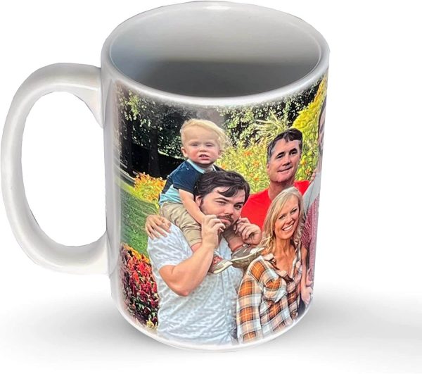 Custom Photo Coffee Mug with Edge to Edge Print Sale