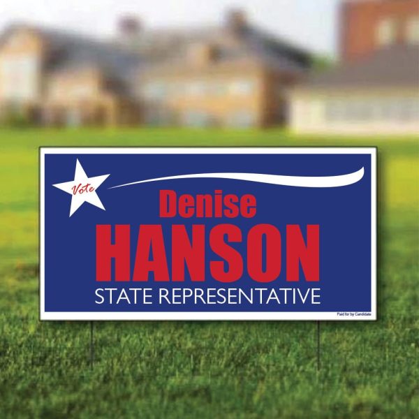 12 x24  Custom Political Yard Signs For Sale