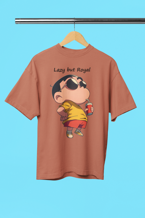 Lazy but Royal Oversized Unisex T-Shirt For Cheap