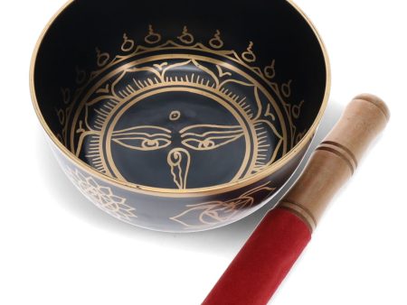 Black Peace Eyes Tibetan Singing Bowl Fashion