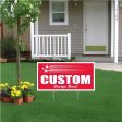 Next Day Yard Signs | 12  x 24  Cheap