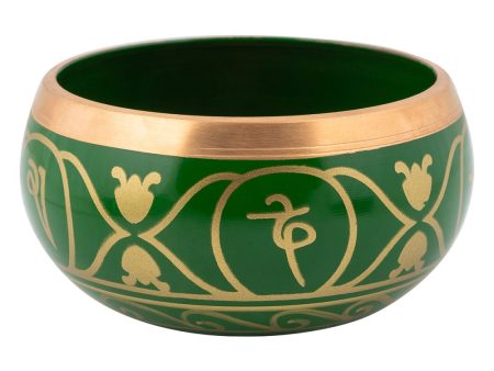 Green Tree of Life Tibetan Singing Bowl 10.5cm Supply