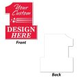 22 x22  Number One Shaped Yard Sign Online now