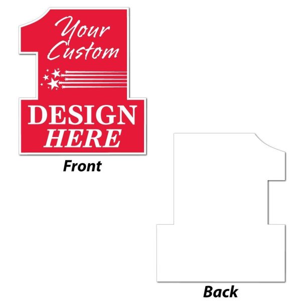 22 x22  Number One Shaped Yard Sign Online now