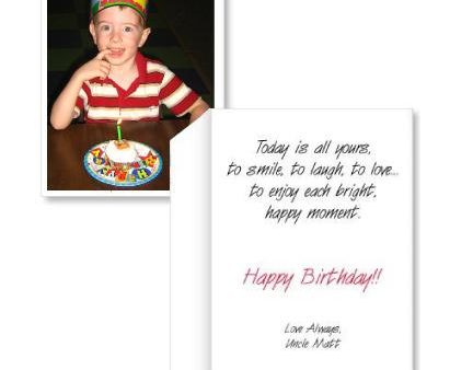 Custom Giant Photo Birthday Greeting Card Online