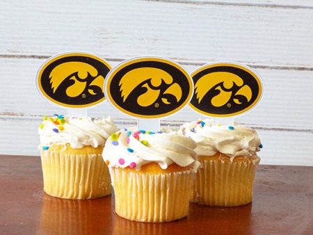 University of Iowa Cupcake Toppers Cheap