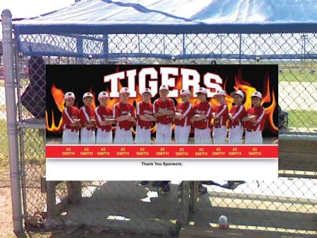 Custom Cutout Team Photo Banner Discount