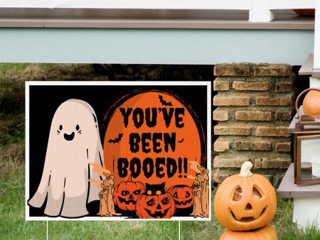 You ve Been Booed Halloween Yard Sign - Set of 2 with Stakes Sale