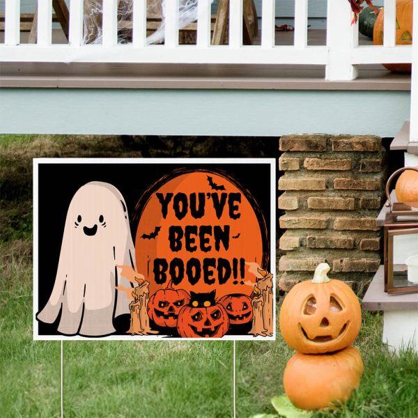 You ve Been Booed Halloween Yard Sign - Set of 2 with Stakes Sale