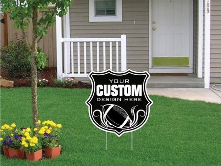 22x22  Custom Shield Shaped Yard Sign Discount