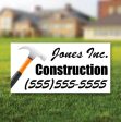 12 x24  Custom Contractor Yard Signs on Sale