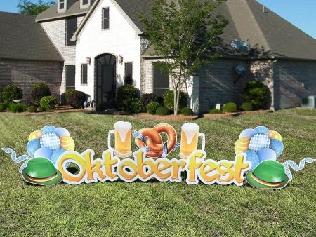 Oktoberfest Quick Set Yard Card 12 piece set For Cheap