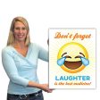 2  Giant Custom Laughter is the Best Medicine Greeting Card Cheap