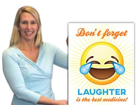 2  Giant Custom Laughter is the Best Medicine Greeting Card Cheap