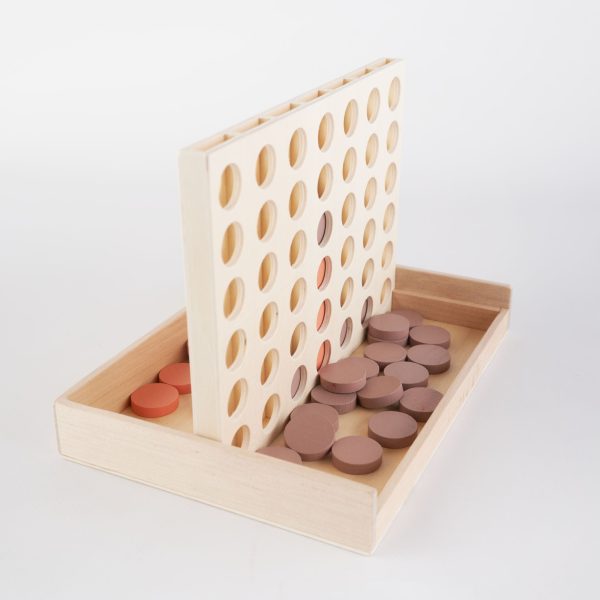 Connect Four Game Wooden Hot on Sale