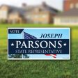 12 x24  Custom Political Yard Signs For Sale