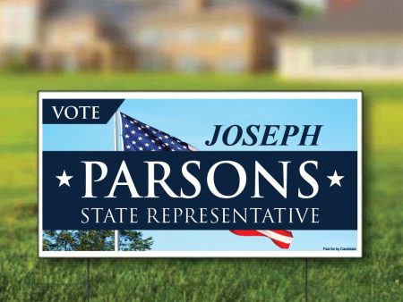 12 x24  Custom Political Yard Signs For Sale