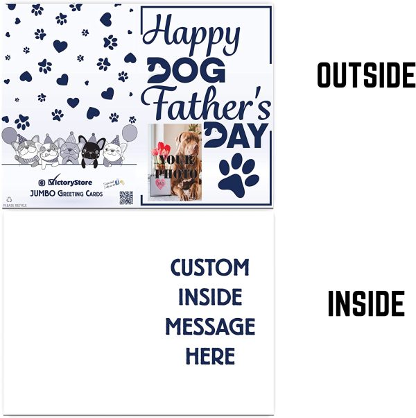 3  Custom Happy Dog Dad Father s Day Card For Cheap