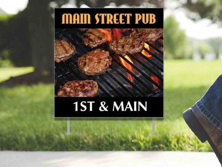 2 x2  Pub Restaurant Yard Sign Hot on Sale