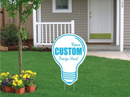 22.6 x33.5  Light Bulb Shaped Yard Sign Sale