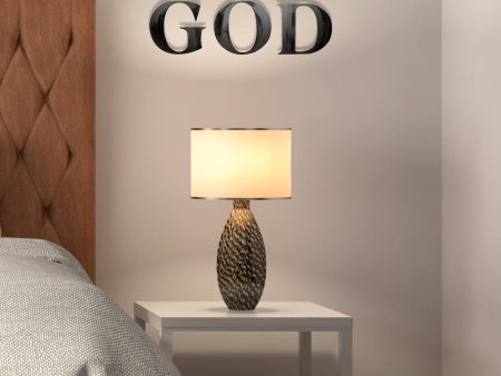 let go & let GOD Hand Painted Wall Quote For Cheap