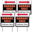 Garage Sale Sign | 4pc Set Discount